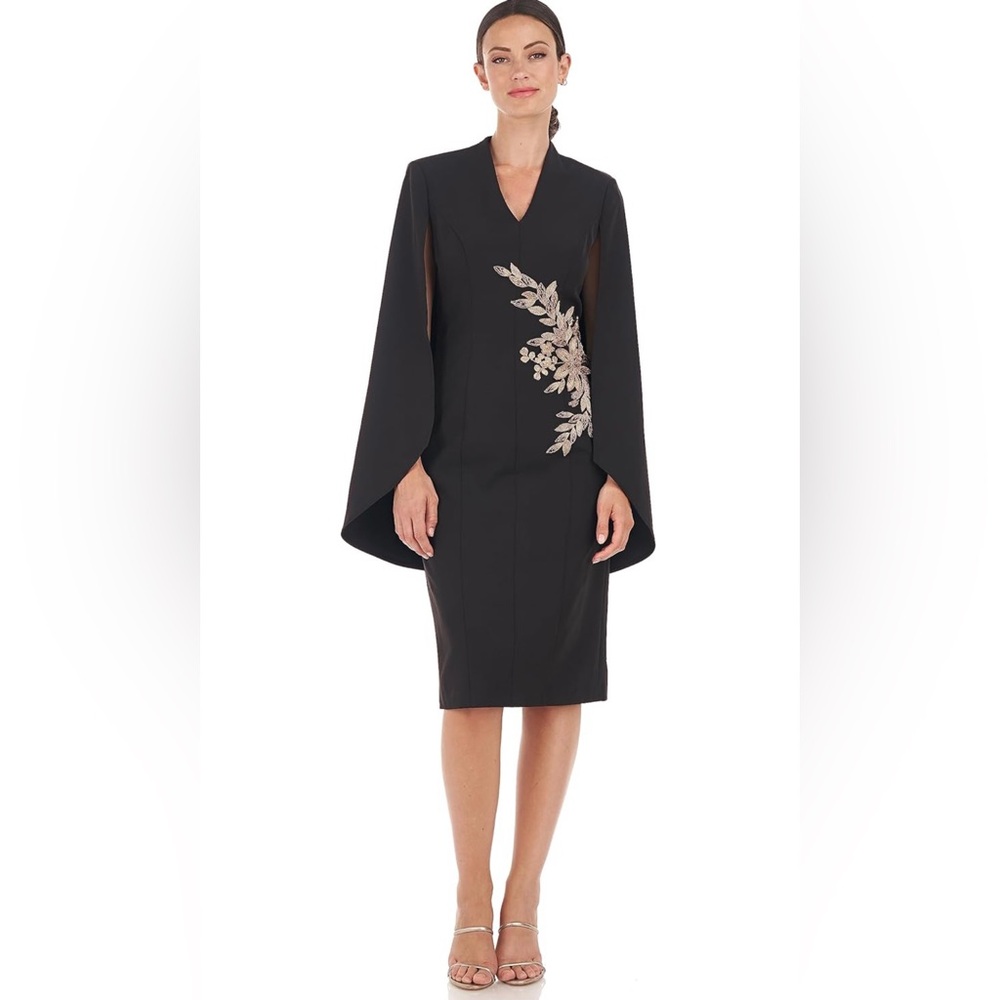 JS Collections Women's Mila Capelet‎ Knee Length Dress Sz 6 NWT